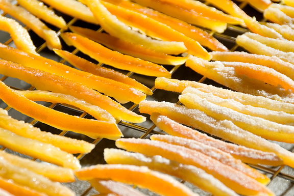 candied orange peels recipe – use real butter