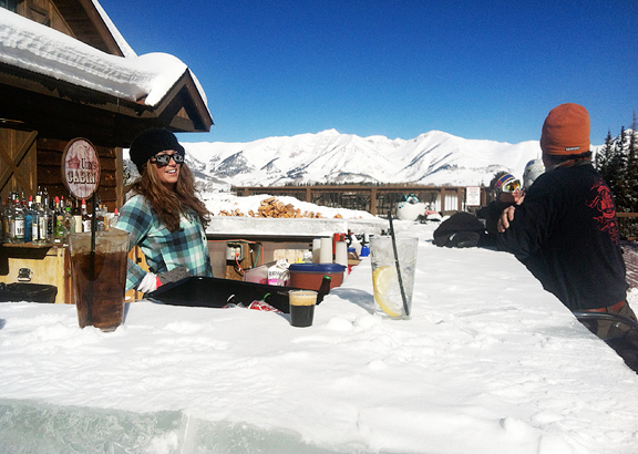 uley's cabin and ice bar in crested butte – use real butter